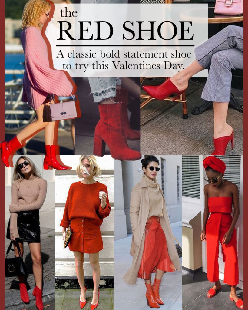 red shoe a classic bold statement shoe mule heels ankle boots booties sandals mules slip on shoes over the knee style valentines day