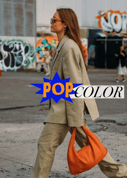 how to wear pop of color
