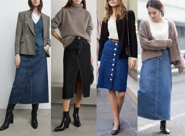 This Fall 2022 Trend Redefined The Long Denim Skirt Madison To Melrose 3871