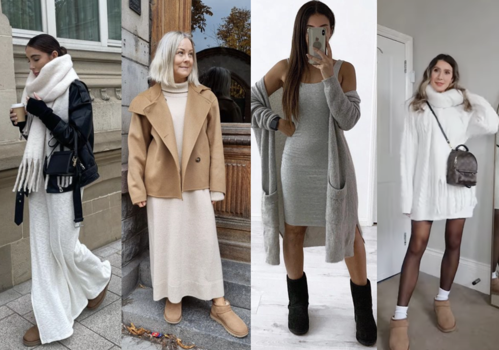 how to wear ugg boots with dress