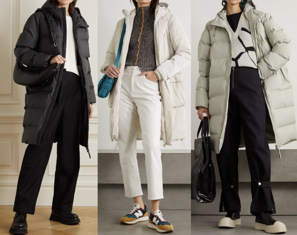 how to wear a raincoat, neutral raincoat outfit