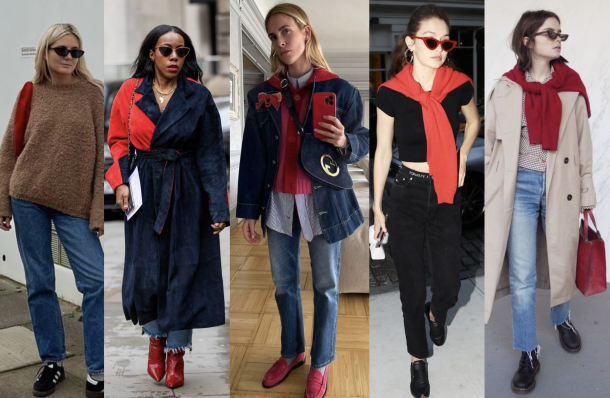 How to Wear the Pop of Red Trend, Outfit Ideas for Fall 2023 - Madison ...