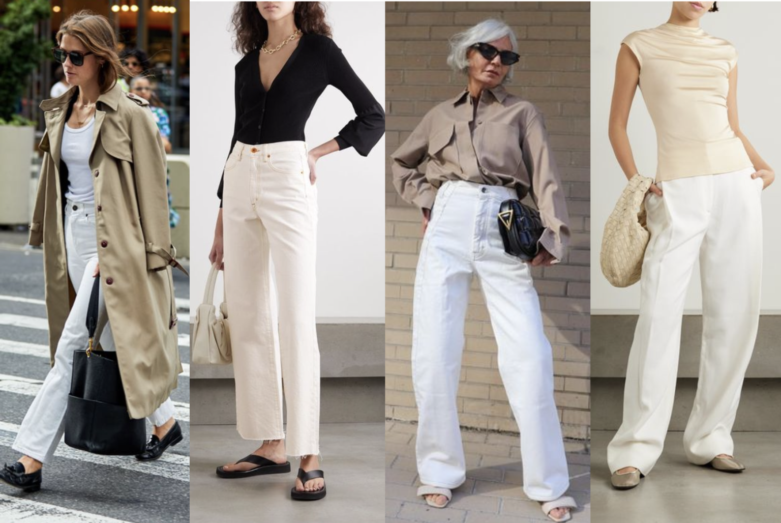 How to Wear White Denim in 2024: Ivory, Cream, Off-White & More for ...