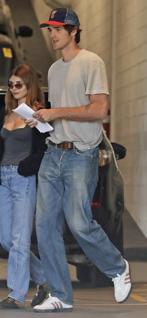 Jacob elordi men's casual outfit for fall 2024