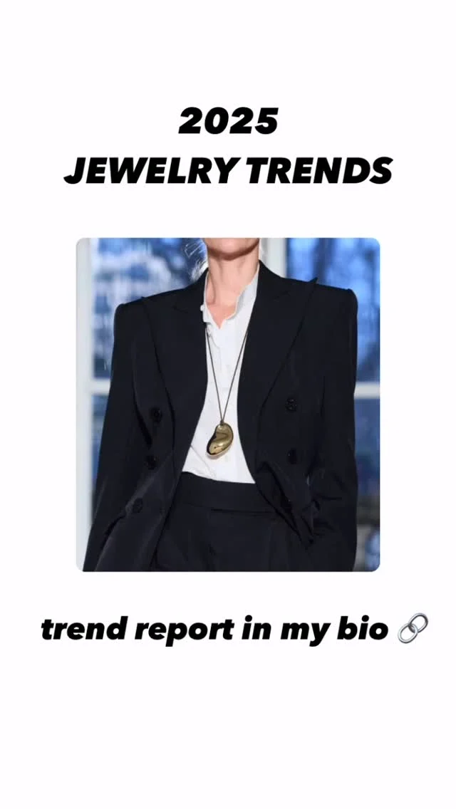 JEWELRY TRENDS FOR 2025 ➡️ big pendant necklaces, melting metals, colorful beads and more. Read about the latest jewelry trends for this year up on my bio 🔗 and story. Follow for shopping inspo, outfit ideas, trending fashion and how to wear 101s from a Los Angeles personal stylist.
.
.
.
Tags: wardrobe stylist, style forecast, fashion trends, earrings, rings, necklaces, bracelets, #fashiontrends #trending #jewelry #necklace #pendantnecklace #jewelrytrends #fashionforecasting #personalstylist #personalstyleblogger #fashionblogger #fashionista #wardrobestylist #stylist #styleguide #womensstreetstyle #womensstyling #womensstyle